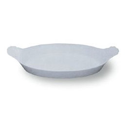 Pillivuyt Fuente oval de porcelana blanca, 20.3 x 11.5 x 3.6 cm, para vajilla y servicio de mesa (Set de 6)
