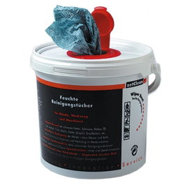 Zetclean Paños húmedos Wiper Bowl - Limpiador multiusos para manos y herramientas, elimina grasas y aceites, 100% polipropileno
