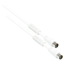 GoodConnections Cable de antena de TV blanco 1,5 m