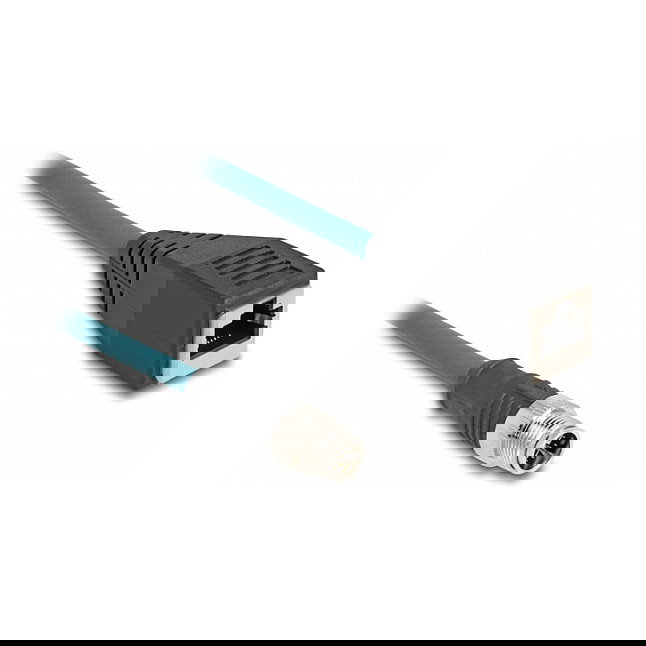 DeLOCK M12 Cable Adaptador X-kodiert 8 Pin Macho a RJ45 Hembra 50 cm DeLOCK M12 Cable Adaptador X-kodiert 8 Pin Macho a RJ45 Hembra 50 cm