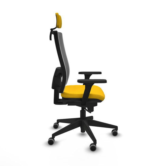 PIQUERAS Y CRESPO Silla de oficina Horna Amarillo y Gris PIQUERAS Y CRESPO Silla de oficina Horna Amarillo y Gris