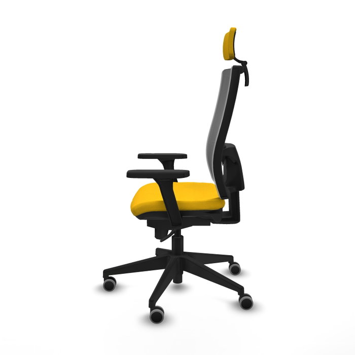 PIQUERAS Y CRESPO Silla de oficina Horna Amarillo y Gris PIQUERAS Y CRESPO Silla de oficina Horna Amarillo y Gris