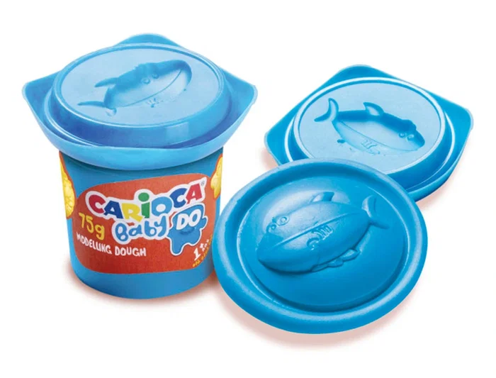 Carioca Baby Dough Pasta de modelar bote 75 g set de 3 colores surtidos