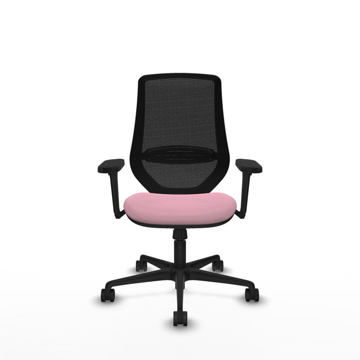 PIQUERAS Y CRESPO Silla de oficina Mardos Rosa con mecanismo Sincro