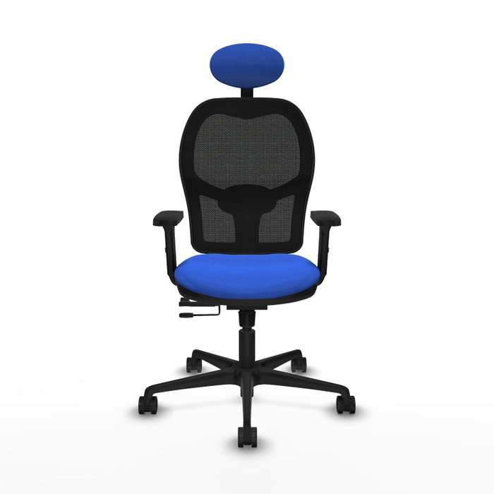 PIQUERAS Y CRESPO Silla de oficina Jorquera Azul con mecanismo Sincro/Traslack