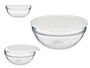 Pasabahce Fiambrera Redonda Chefs Vidrio y Plástico Blanco Transparente 1135 ml 17x7x17 cm (Set de 4)