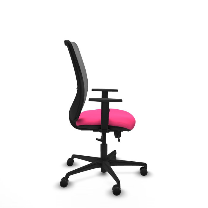 PIQUERAS Y CRESPO Silla de oficina Zulema con mecanismo Sincro/Traslack Rosa y Gris PIQUERAS Y CRESPO Silla de oficina Zulema con mecanismo Sincro/Traslack Rosa y Gris