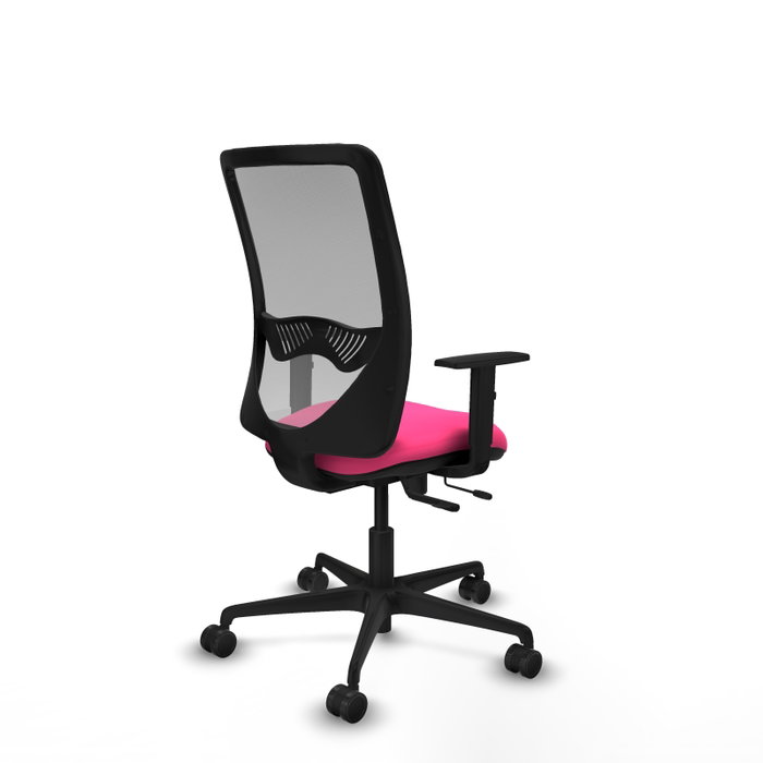 PIQUERAS Y CRESPO Silla de oficina Zulema con mecanismo Sincro/Traslack Rosa y Gris PIQUERAS Y CRESPO Silla de oficina Zulema con mecanismo Sincro/Traslack Rosa y Gris