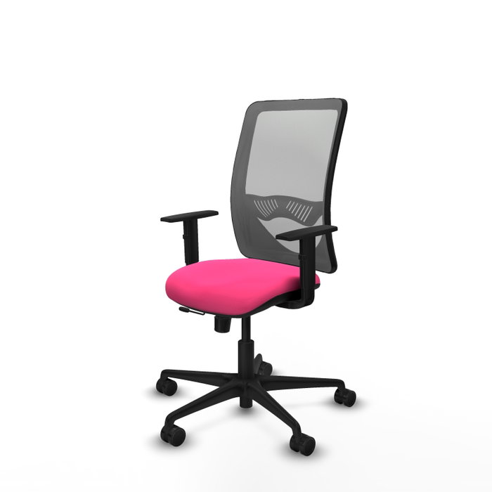 PIQUERAS Y CRESPO Silla de oficina Zulema con mecanismo Sincro/Traslack Rosa y Gris PIQUERAS Y CRESPO Silla de oficina Zulema con mecanismo Sincro/Traslack Rosa y Gris