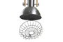 DKD Home Decor Lámpara de Techo Plateado Marron Hierro 31 x 44 x 31 cm