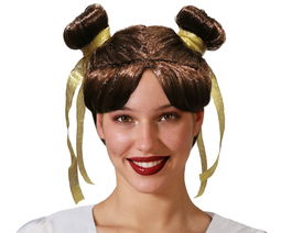 Peluca Castaña Lisa Corta Para Disfraces, Teatro, Cosplay y Eventos Temáticos