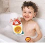 Lexibook Caja de Cohetes de Baño con 3 Animales Flexibles (León, Oso, Elefante) - Juguete de Baño con Chorro de Agua para Niños +18 Meses