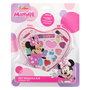 Disney Blister Maquillaje Corazon Minnie Mouse con 11 Sombras de Ojos, 3 Pintalabios y 2 Pinceles
