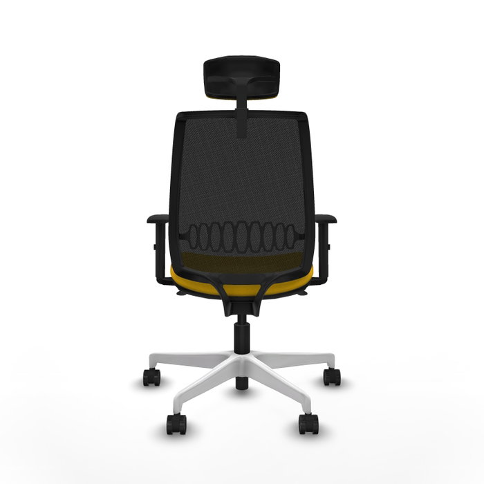 PIQUERAS Y CRESPO Alares Silla de Oficina Sincro Malla Negra Bali Amarillo PIQUERAS Y CRESPO Alares Silla de Oficina Sincro Malla Negra Bali Amarillo