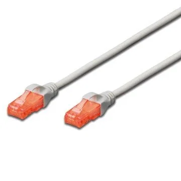 Ewent IM1031 Cable de Red RJ45 Cat6 UTP 10m Gris, 1000 Mbps, Latiguillo U/UTP