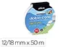 Plico Cinta Adhesiva Doble Cara, 50 m x 12/18 mm, para Manualidades y Embala