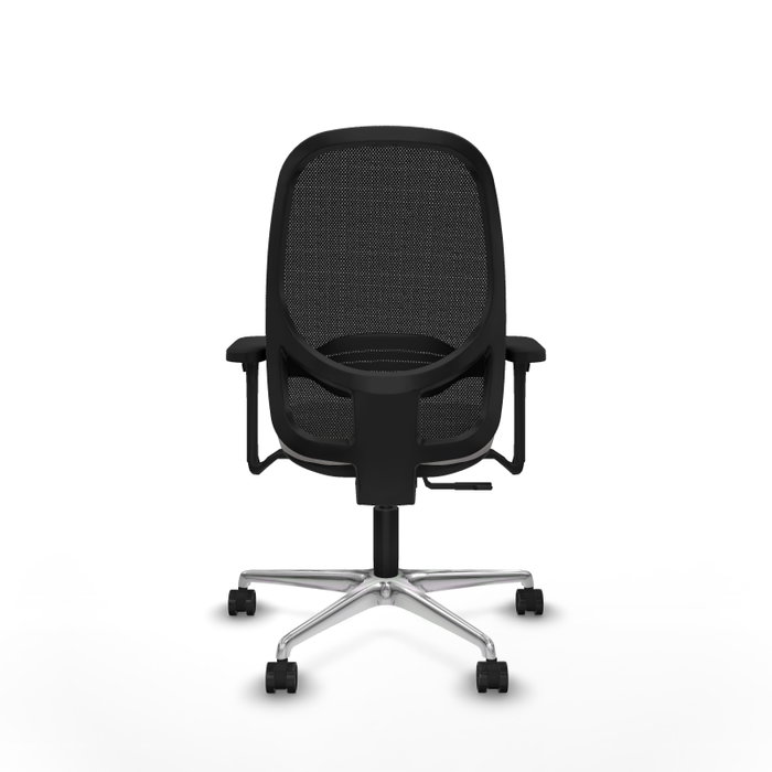 PIQUERAS Y CRESPO Silla de oficina Cilanco Blanco y Negro con Mecanismo Sincro
