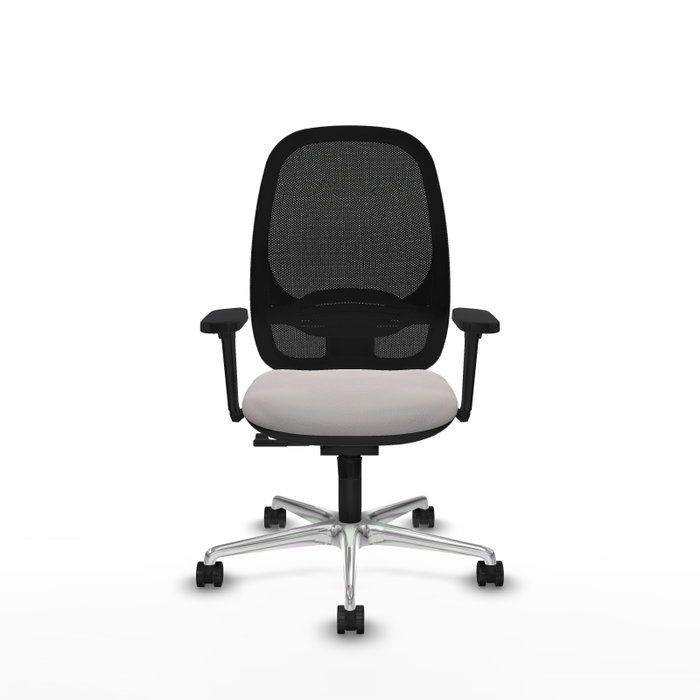 PIQUERAS Y CRESPO Silla de oficina Cilanco Blanco y Negro con Mecanismo Sincro