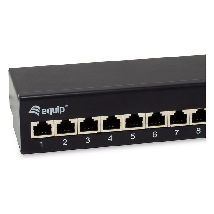Equip Patch Panel 12x RJ45 Cat6a FTP 1HE Premium Negro