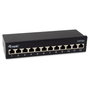 Equip Patch Panel 12x RJ45 Cat6a FTP 1HE Premium Negro
