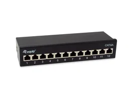 Equip Patchpanel 12x RJ45 Cat6a FTP 1HE Premium Negro