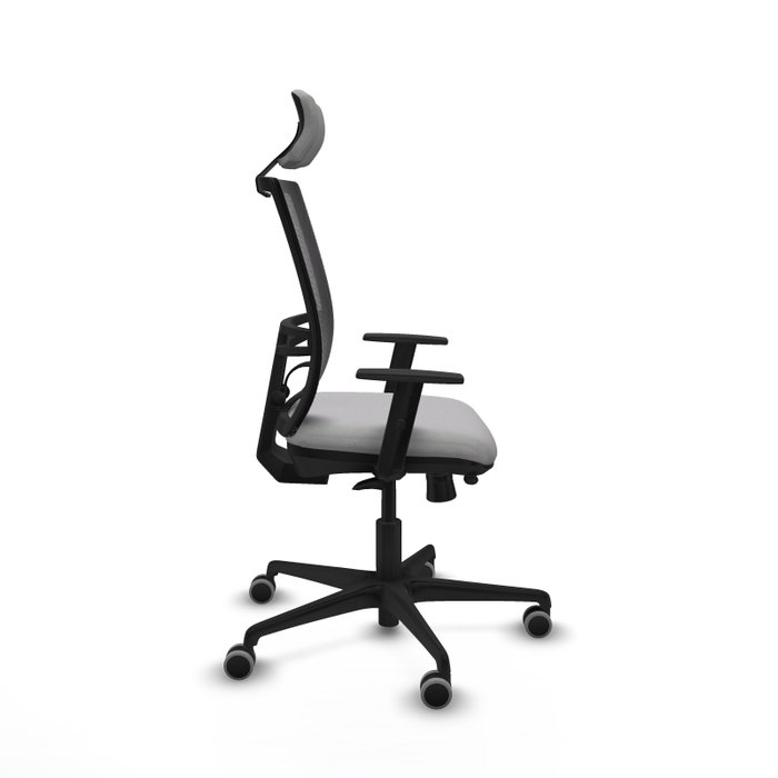 PIQUERAS Y CRESPO Silla de oficina Yunquera con mecanismo Sincro/Traslack, Gris claro y Negro PIQUERAS Y CRESPO Silla de oficina Yunquera con mecanismo Sincro/Traslack, Gris claro y Negro