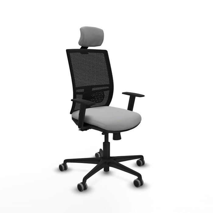 PIQUERAS Y CRESPO Silla de oficina Yunquera con mecanismo Sincro/Traslack, Gris claro y Negro PIQUERAS Y CRESPO Silla de oficina Yunquera con mecanismo Sincro/Traslack, Gris claro y Negro