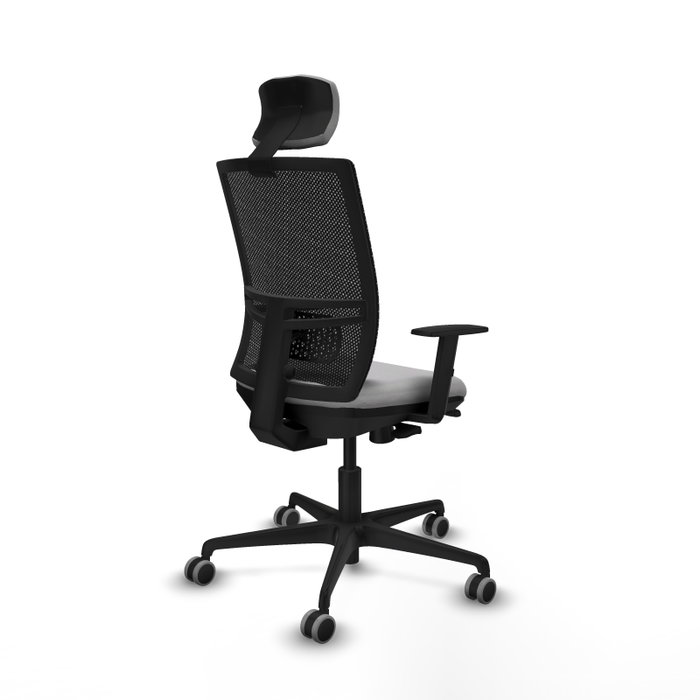 PIQUERAS Y CRESPO Silla de oficina Yunquera con mecanismo Sincro/Traslack, Gris claro y Negro PIQUERAS Y CRESPO Silla de oficina Yunquera con mecanismo Sincro/Traslack, Gris claro y Negro