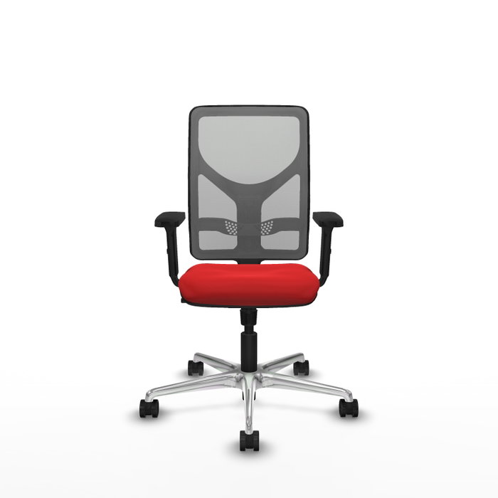 PIQUERAS Y CRESPO Silla de oficina Motilla con mecanismo Sincro, Rojo y Gris PIQUERAS Y CRESPO Silla de oficina Motilla con mecanismo Sincro, Rojo y Gris