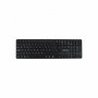 V7 KW550ESBT Teclado Bluetooth Inalámbrico 2.4 GHz con Modo Dual, Distribución QWERTY Español, Negro