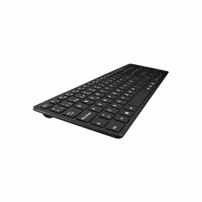 V7 KW550ESBT Teclado Bluetooth Inalámbrico 2.4 GHz con Modo Dual, Distribución QWERTY Español, Negro V7 KW550ESBT Teclado Bluetooth Inalámbrico 2.4 GHz con Modo Dual, Distribución QWERTY Español, Negro