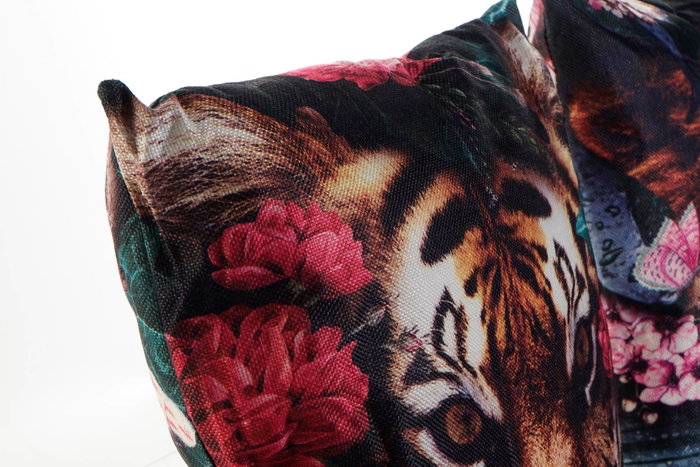 DKD Home Decor Cojín de Poliéster Salvaje Multicolor