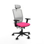 PIQUERAS Y CRESPO Silla de oficina Haches Rosa y Blanco
