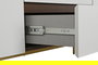 DKD Home Decor Buffet Moderno Blanco Marron 183 x 80 x 41.5 cm Madera MDF 2 Puertas 3 Cajones