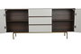 DKD Home Decor Buffet Moderno Blanco Marron 183 x 80 x 41.5 cm Madera MDF 2 Puertas 3 Cajones