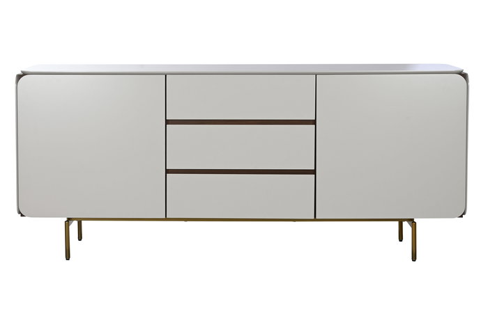 DKD Home Decor Buffet Moderno Blanco Marron 183 x 80 x 41.5 cm Madera MDF 2 Puertas 3 Cajones DKD Home Decor Buffet Moderno Blanco Marron 183 x 80 x 41.5 cm Madera MDF 2 Puertas 3 Cajones