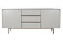 DKD Home Decor Buffet Moderno Blanco Marron 183 x 80 x 41.5 cm Madera MDF 2 Puertas 3 Cajones
