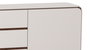 DKD Home Decor Buffet Moderno Blanco Marron 183 x 80 x 41.5 cm Madera MDF 2 Puertas 3 Cajones
