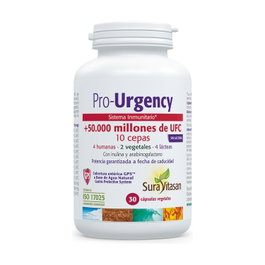 Sura Vitasan Pro Urgency 30 Cápsulas - Recuperación de la Flora Intestinal con Probióticos y Prebióticos
