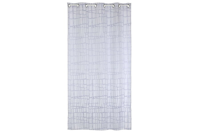 DKD Home Decor Cortina Niza Urban Gris Claro 260 x 140 cm (2 Unidades) Poliéster Jaquard