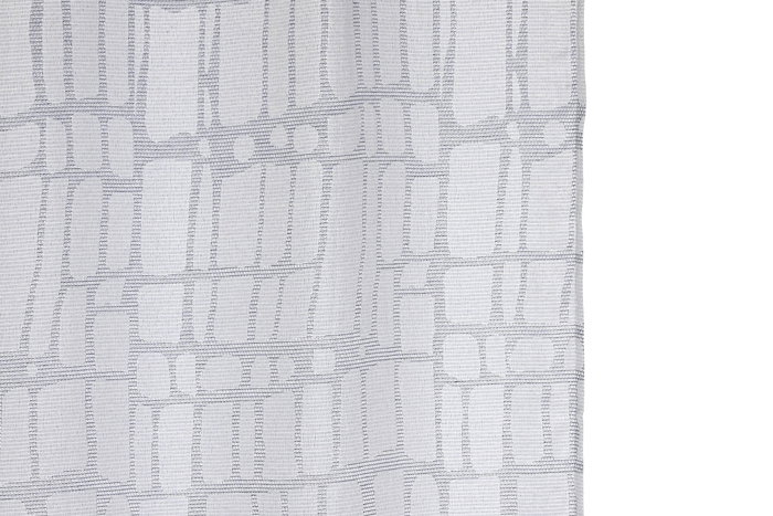 DKD Home Decor Cortina Niza Urban Gris Claro 260 x 140 cm (2 Unidades) Poliéster Jaquard