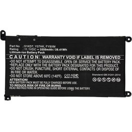 CoreParts Batería para Dell 37.70Wh 11.1V 3400mAh Negro