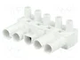 BM GROUP Bloque de bornas desmontable 16A Blanco