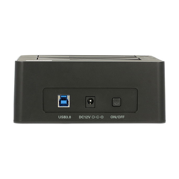 DeLOCK Docking Station 62661 para 2 Unidades de Disco Duro SATA III de 2.5" o 3.5" a USB 3.2 Gen 1 (5 Gbit/s) - Negro