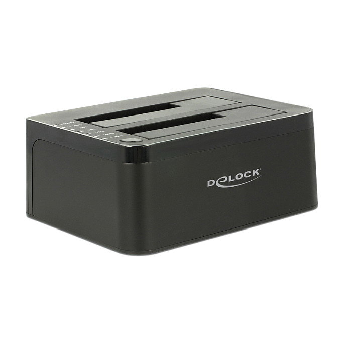 DeLOCK 62661 Estación de acoplamiento para 2 unidades SATA con función de clonación USB 5 Gbps DeLOCK 62661 Estación de acoplamiento para 2 unidades SATA con función de clonación USB 5 Gbps