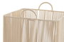 DKD Home Decor Set de 3 Cestas de Algodón y Metal en Beige