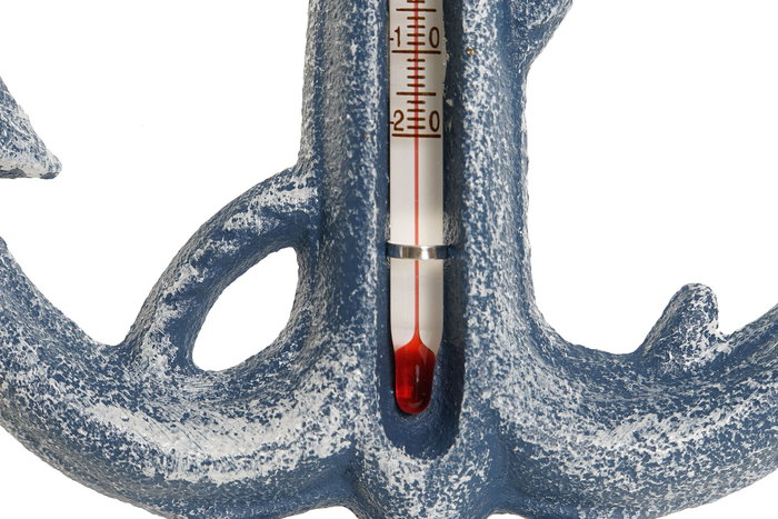 DKD Home Decor Termometro Azul Hierro Colado Cristal 14 x 1 x 19 cm DKD Home Decor Termometro Azul Hierro Colado Cristal 14 x 1 x 19 cm