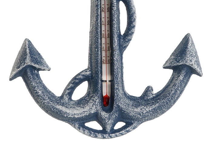 DKD Home Decor Termometro Azul Hierro Colado Cristal 14 x 1 x 19 cm DKD Home Decor Termometro Azul Hierro Colado Cristal 14 x 1 x 19 cm