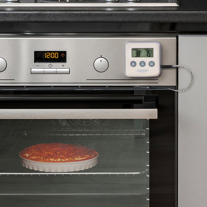 Cook Concept Termómetro Sonda Temporizador de Cocina con Alarma de Temperatura hasta +250°C y Temporizador 99 Minutos Cook Concept Termómetro Sonda Temporizador de Cocina con Alarma de Temperatura hasta +250°C y Temporizador 99 Minutos