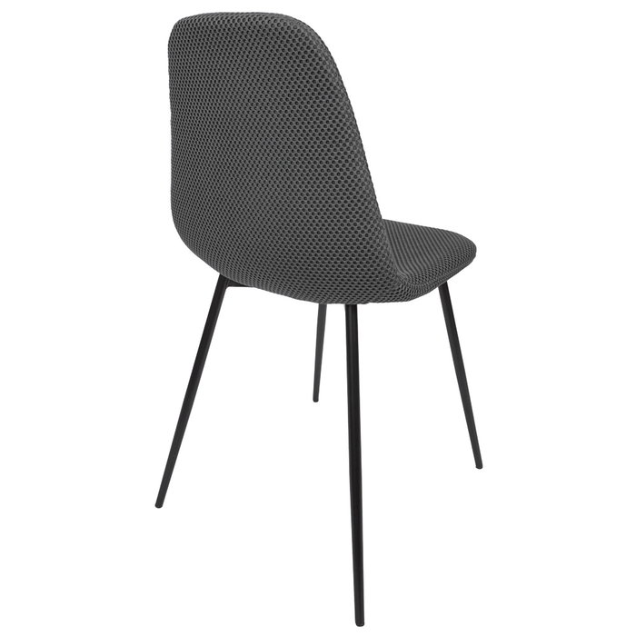 Home Deco Factory Silla Atom Gris Poliéster y Hierro